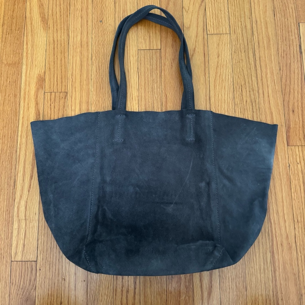 Suede Gray Medium Size Tote